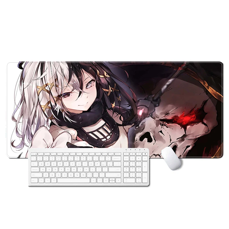 

Anime Mouse Pad Gamer Overlord Albedo Pc Cabinet Keyboard Desk Mat Xxl Gaming Accessories Mousepad Large Computer Office Deskpad