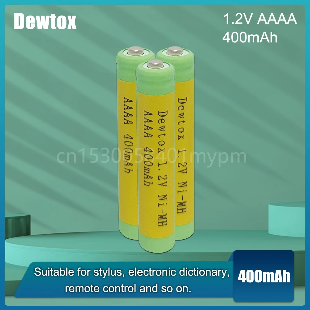 Batteria Ricaricabile 1.2V 400Mah Aaaa Ni-Mh Per Batteria Stilo Attiva Penna Di Superficie Per Sveglia Auricolare Bluetooth