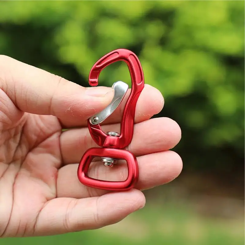 Carabiner Clip Outdoor Carabiner D Ring Shape Key Chain Clip Hook Multipurpose For Camping Hiking Backpacking Clips