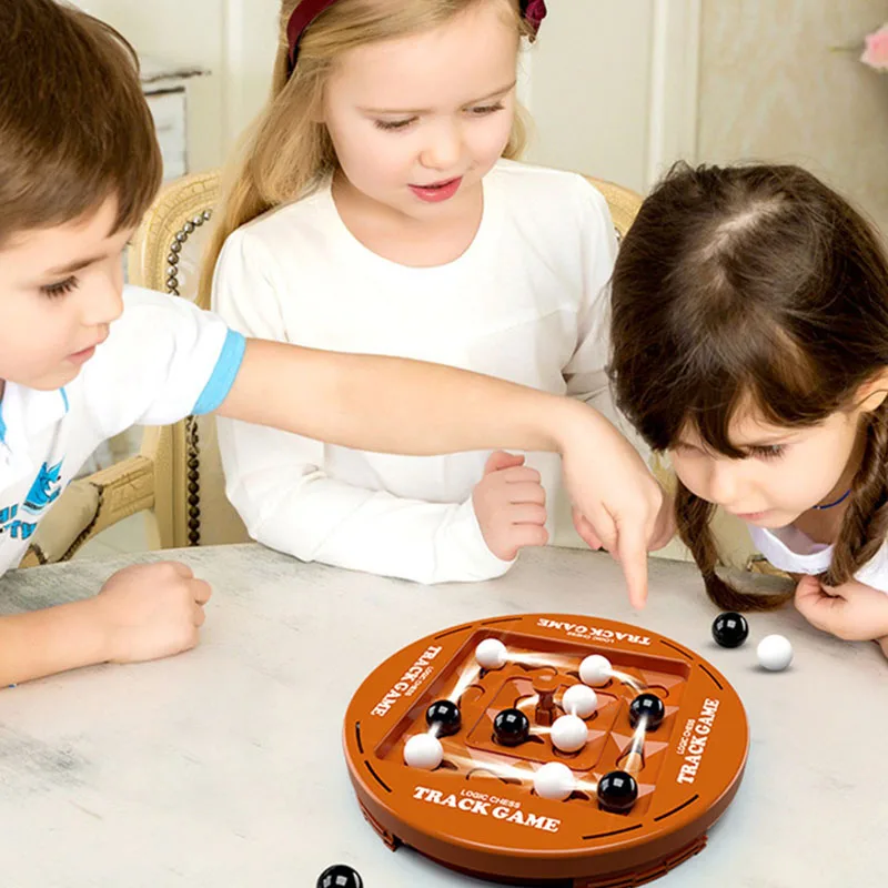 Board Game Board Game Toy Chess Game Fun Table Top Orbital Logic Chess Board Game Track Logic Board Strategy for Kids Adults Family Party Games
