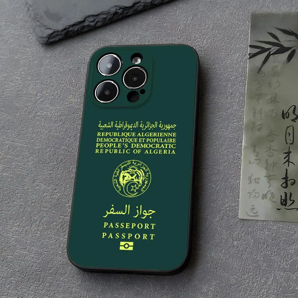 Algeria Passport Design Premium Phone Case