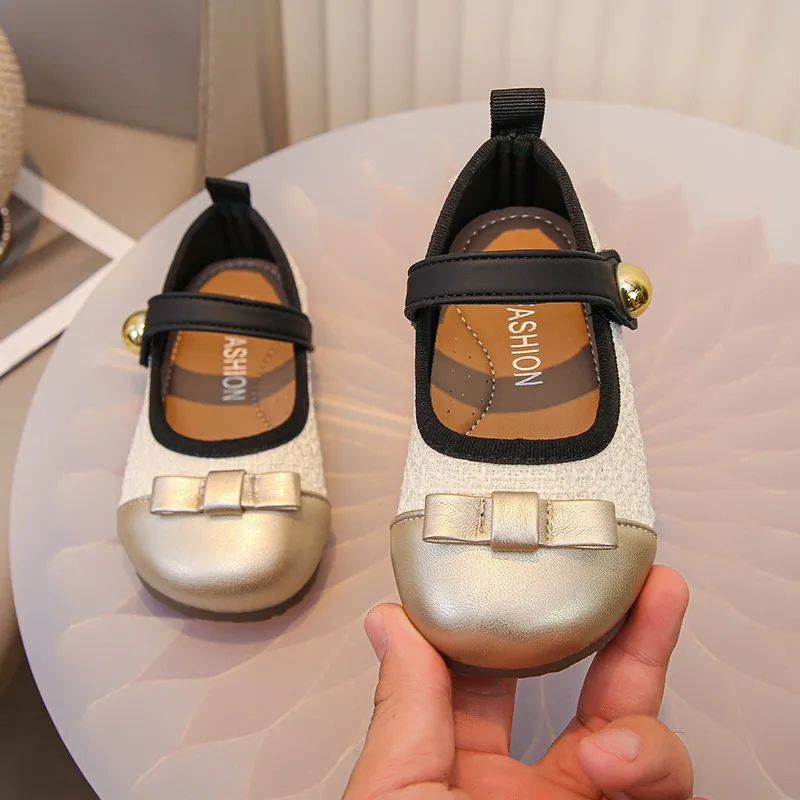 Girls Ballet Flats Soft Sole Korean Style Princess Party Shoes