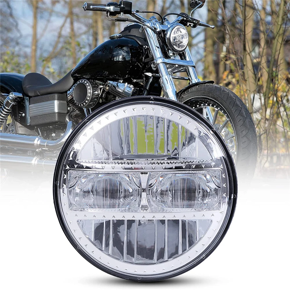 Bejaarden inval onderwijzen Zwart/Chroom Sportster Koplamp 5.75Inch Led Koplampen Voor Harley Sportster  883 1200 Street 500 750 Softail Dyna 5.75 koplamp| | - AliExpress