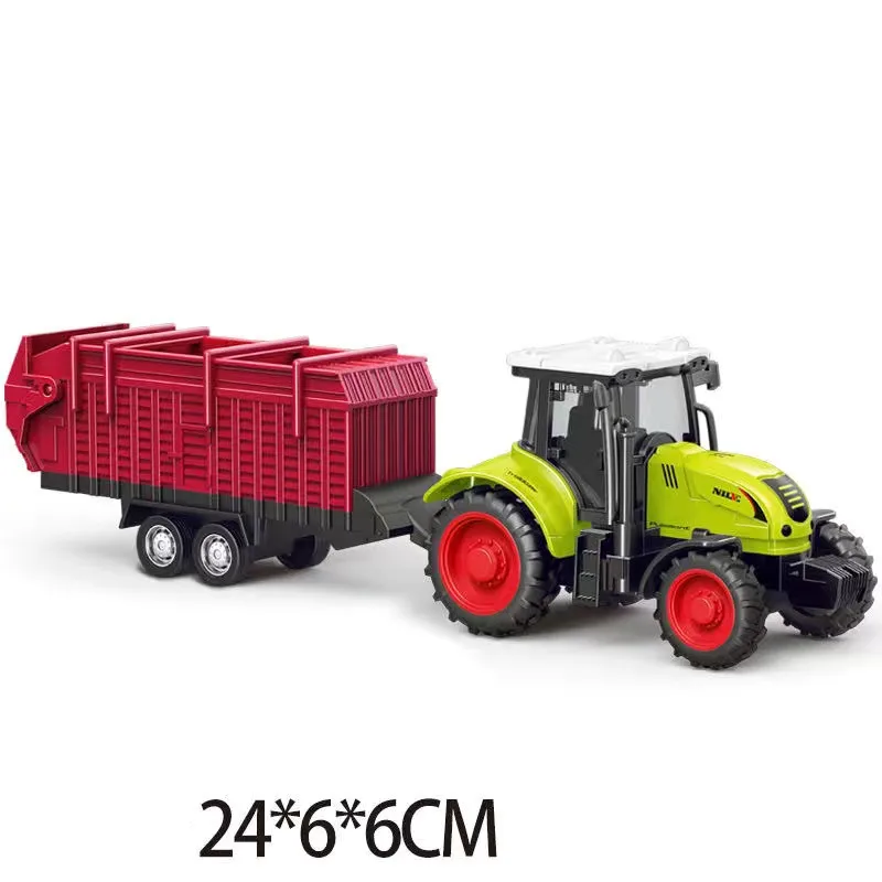 Mini Inertial Tractor Model Harvester Transporter Boy Toy Set Kids Toy Simulation Farmer Car Model Gift for Children - S3f87a4d1d50c42be8c6be4d2210c9d6bL