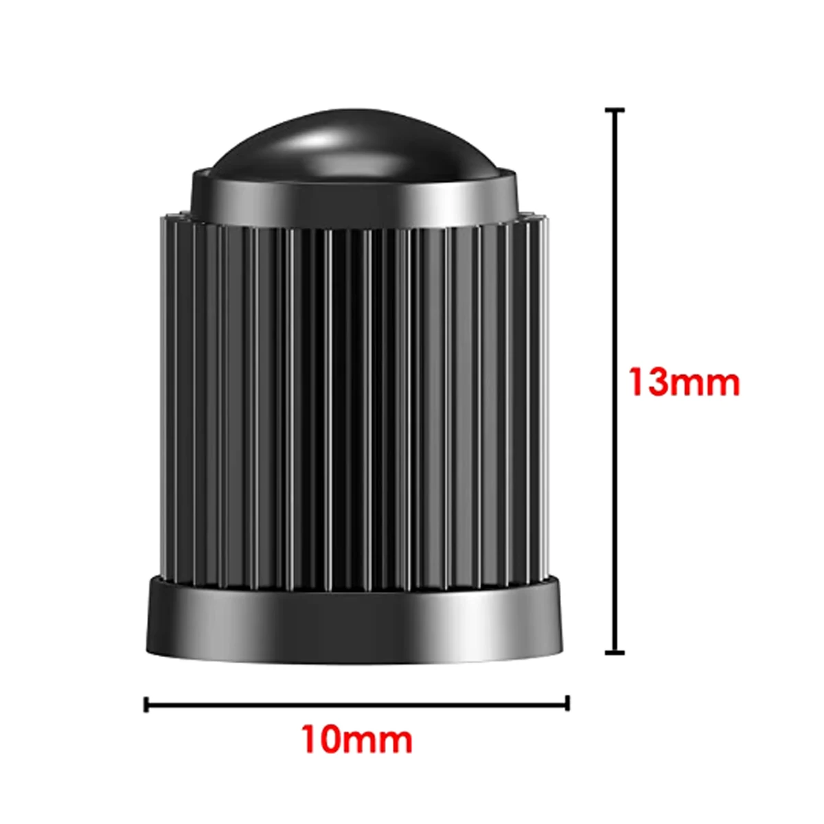 Tire Valve Caps Universal Plastic with O-Ring