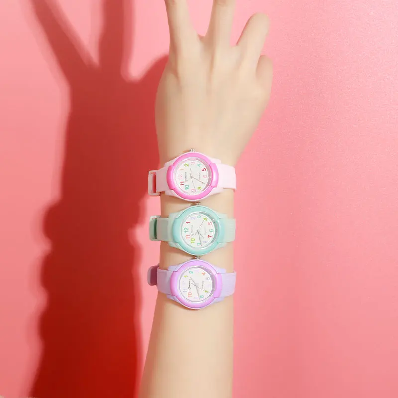 UTHAI CA18 Children's Watch Fashion Sports Quartz Watch Pink Digital Waterproof Boys Girls Kids Teenagers Students Clock Watches 6
