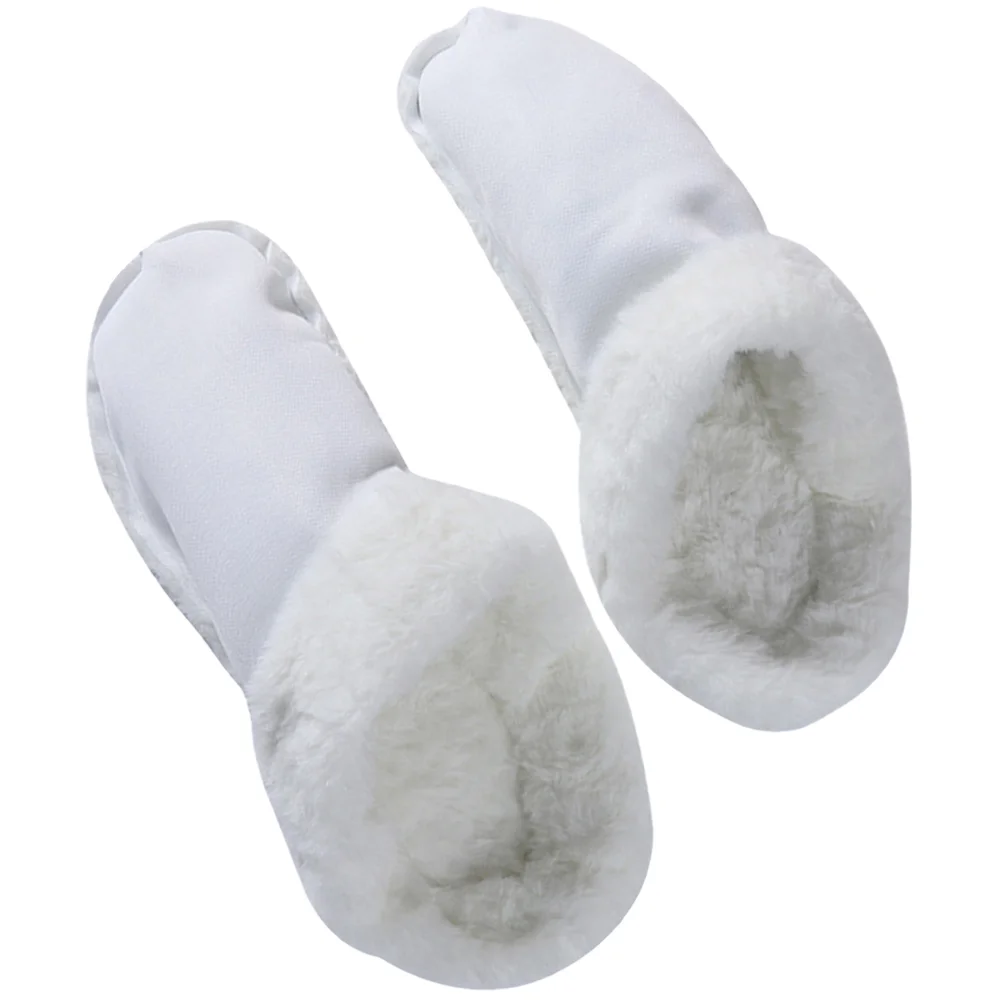 

1 Pair Slippers Liner Winter Warm Shoe Liners Thickened Plush Insoles Removable Slippers Liners