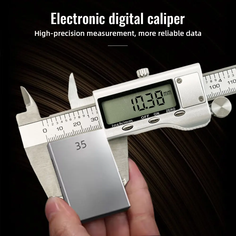 Vernier Caliper Portable 6-Inch 150mm Stainless Steel Electronic Digital Metal Micrometer Measuring