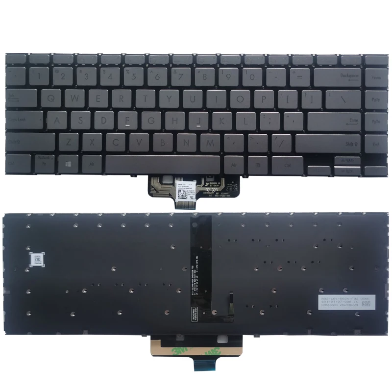 

Новая клавиатура с подсветкой для ноутбука ASUS Zenbook Q408 Q408U Q408UG, английская, Черная