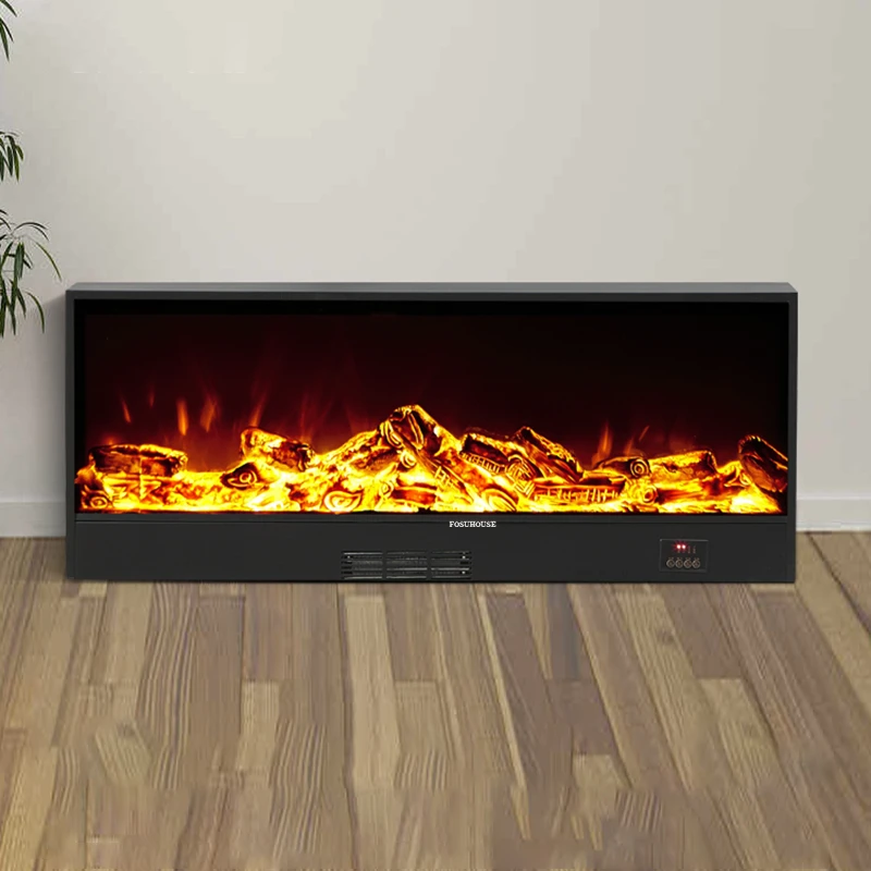 Creative Home Decor Fireplaces Villa Hotel Indoor Electronic Heating Heater Living Room Embedded Fake Flame Decorative Fireplace