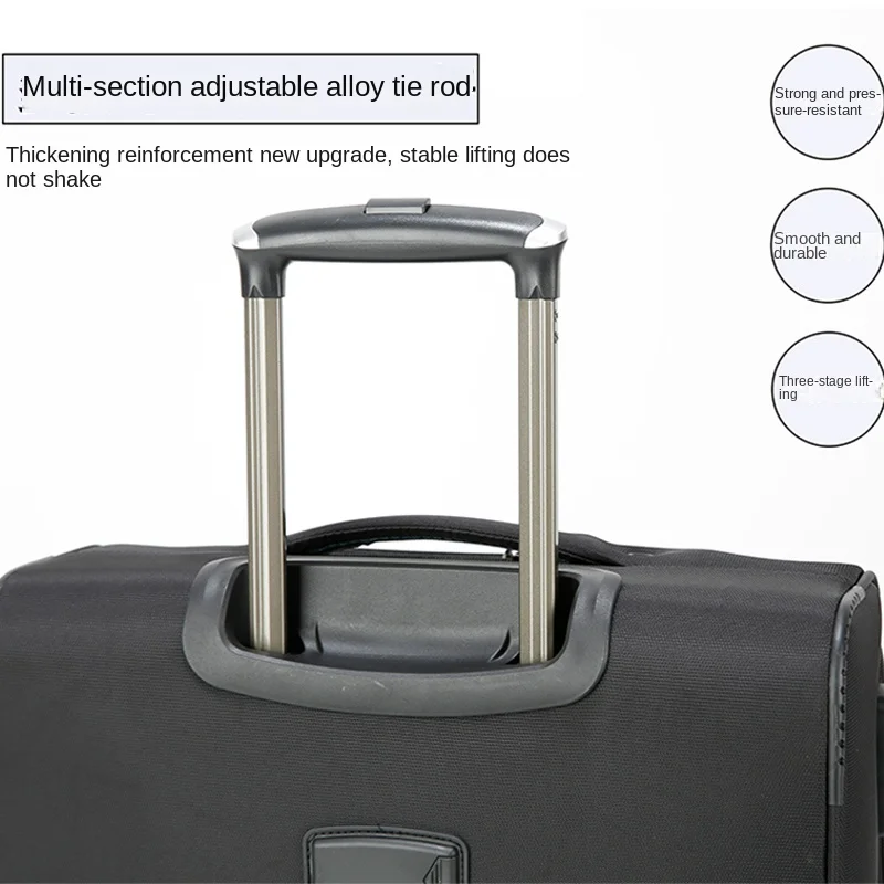 Compact Business Carry-on Suitcase With Silent Wheels Unisex_voghion.com