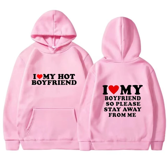 Embroidered Boyfriend Girlfriend Sweatshirts Gf And Bf Matching