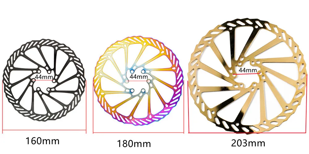 CHOOEE Bicycle Brake Rotors,Steel 160mm/180mm/203mm MTB Road Bike Disc Brake Rotor,For SHIMANO SRAM Centerline