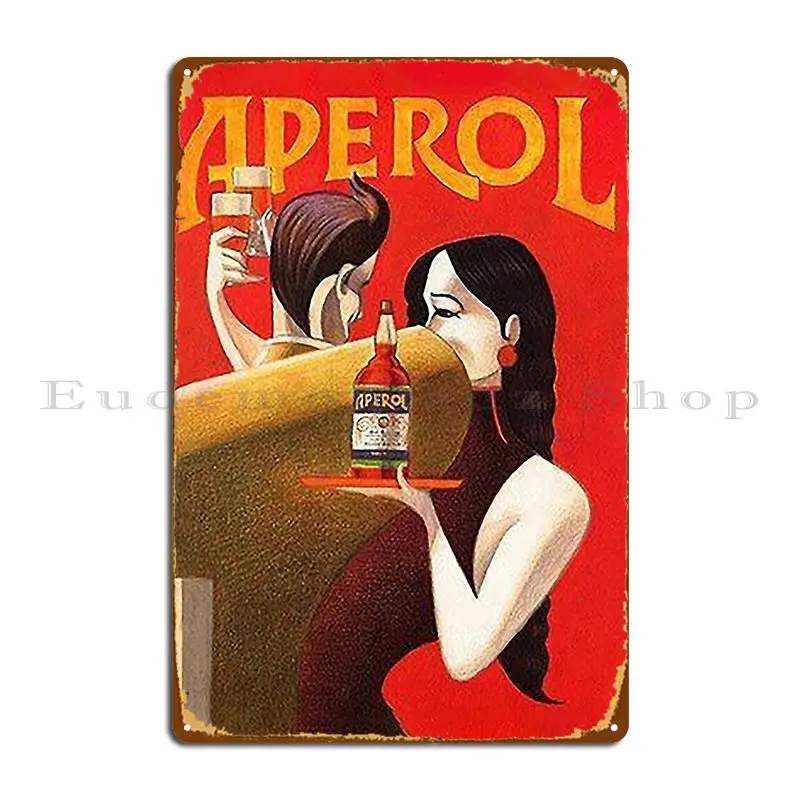 Aperol Party Metal Sign Living Room Wall Decor Printed Wall Decor Party Tin Sign Poster