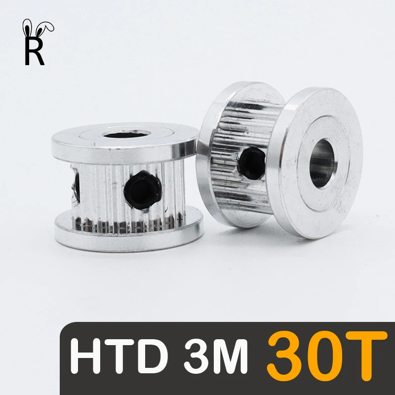 HTD 3M 30Teeth Synchronous Wheels Bore 4/5/6-18/19/20mm HTD3M Pulleys 30 Teeth Gear Belt Width 6/10/15/20mm 30T 3M Timing Pulley