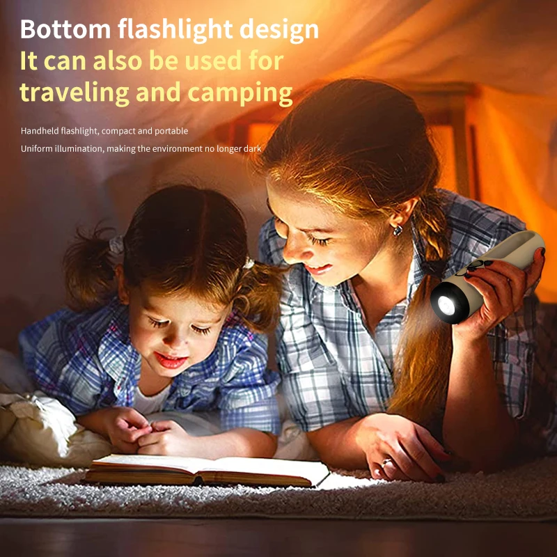 Portable LED Sensor Night Light Flashlight for Bedroom Camping