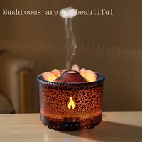 Difusor De Aroma Smoke Ring Flame Aromatherapy Machine with Thick Fog Capacity and Remote Control 5V Color Atmosphere Humidifier 1