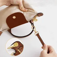 Sangle de sac à bandoulière de remplacement en cuir pour Mini sac Longchamp, sangle d'épaule sans poinçonnage, accessoires de sac de Modification 4