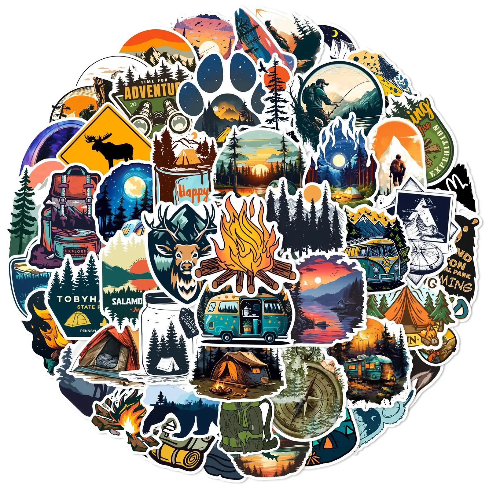 Forest Travel Sticker Set 2
