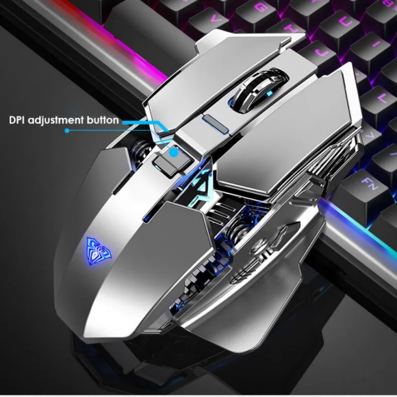 

Беспроводная перезаряжаемая Бесшумная оптическая компьютерная мышь SC300 для ноутбука, офиса, портативная беспроводная оптическая мышь 2,4G