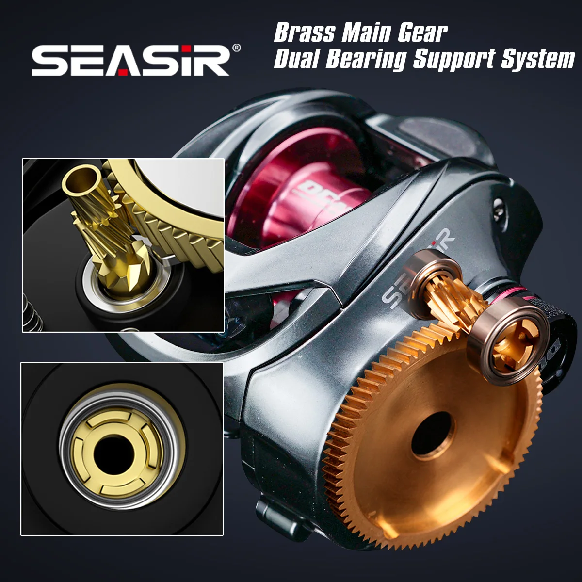 SEASIR DCAST DC Baitcasting Fishing Reel Digital Control long cast