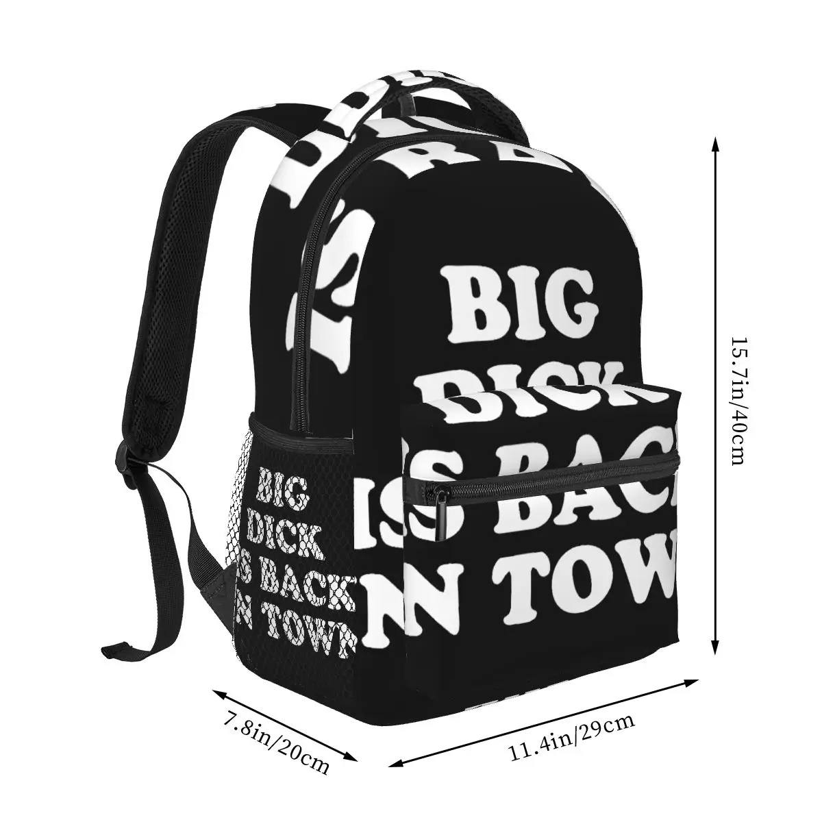 Big Dick Is Back In Town Casual Backpack Unisex Students Leisure Travel Computer Backpack
