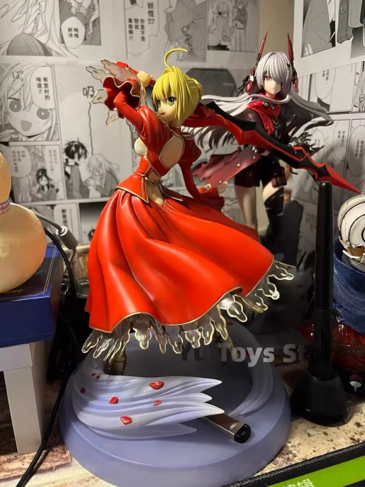 

Genuine Fate/stay Night Anime Figure Saber Model Dolls Figurine Ubw Unlimited Blade Works Nero Claudius Action Figure Collect