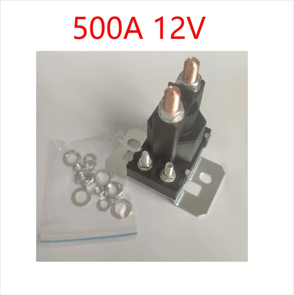 Relè Di Avviamento A Doppia Batteria Relè Magnetico Ad Alta Potenza A 4 Pin 500A 12V Per Interruttore Di Alimentazione Per Auto, Relè Di Avviamento, C