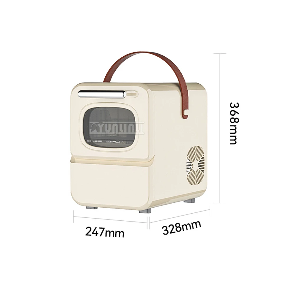 Countertop Ice Maker Portable Ice Cube Machine with Carry Handle Ijsblokjesmachine Elektrisch Machine A Gla&ccedil;ons