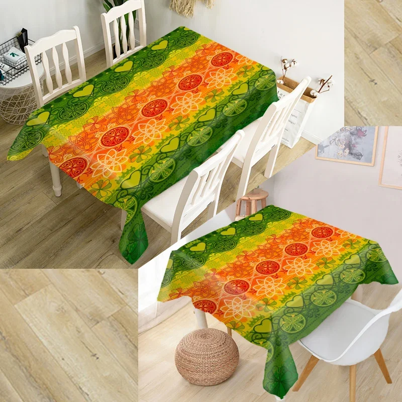 

Indian Seamless Pattern Tablecloth Party Decor Oxford Fabric Square/Rectangular Dust-proof Table Cover Home Decor TV Cover