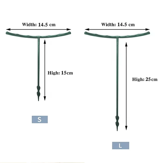 Plant Support Stakes Cage Plie Flower Stand Holder Plastic Semicircle Green House Orchard Fixing Rod Gardening Bonsai Tools 6
