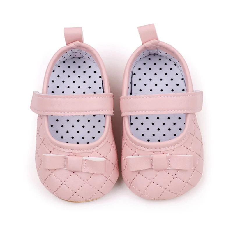 

Avodoba-обувь для маленьких девочек, принцесс, обувь для малышей, с бантом, плоская стеганая детская обувь, нескользящая резиновая подошва, обувь для первых шагов