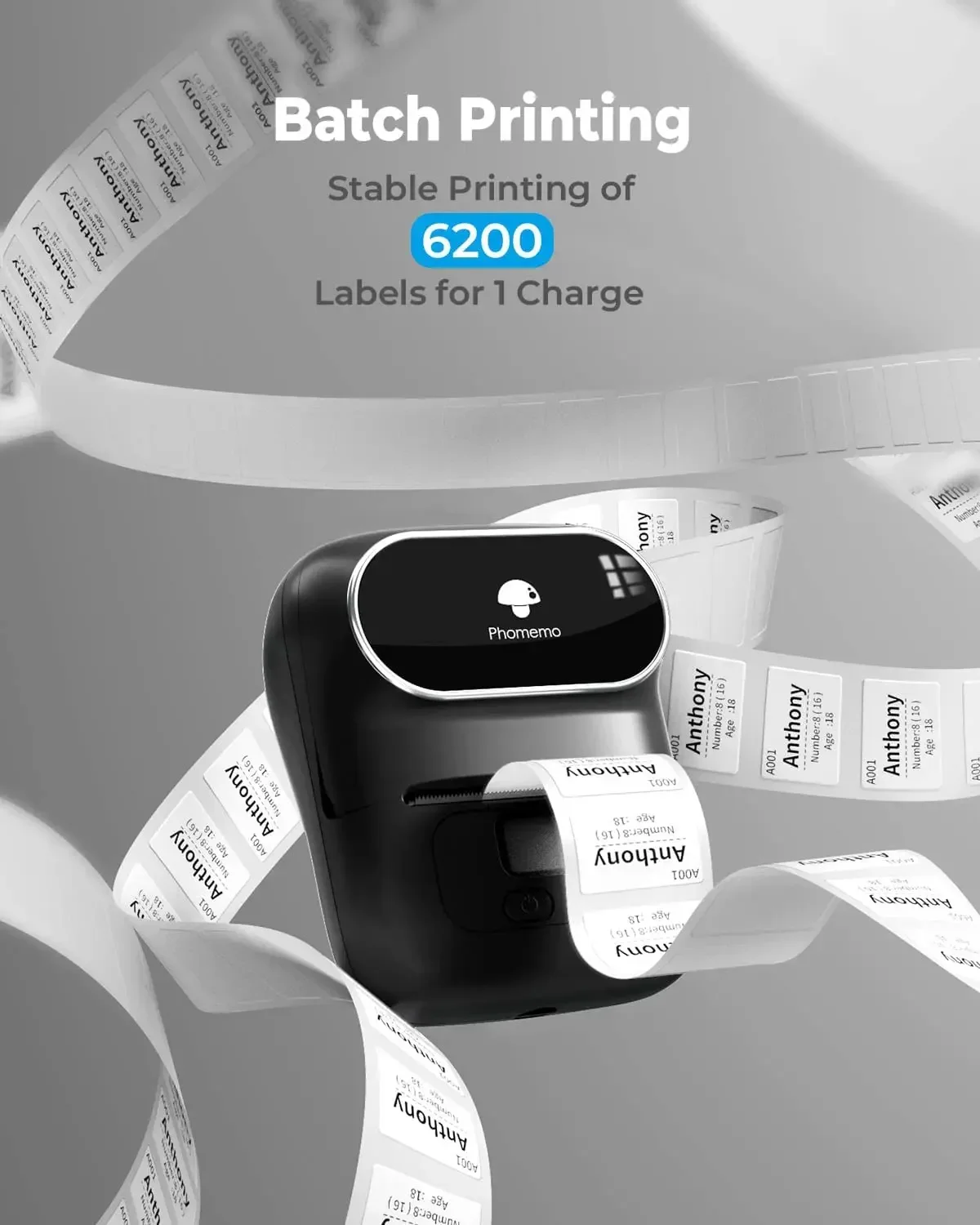 Mini Impressora Portátil Etiqueta Térmica Impressora Adesivos Bolso Labeling Maker Machine Similar Como Niimbot B21 b1 50 mm Phomemo-m110 - Imagem 4