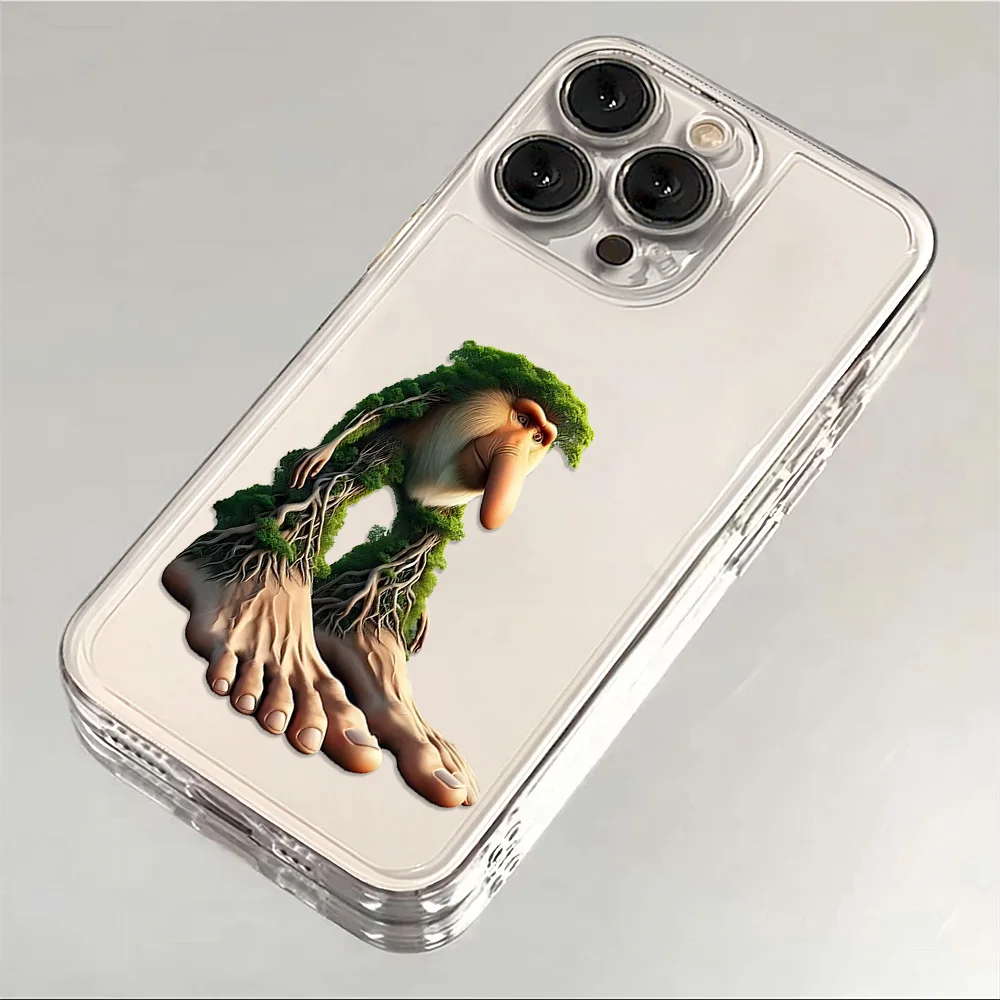 ITALIANO BRAINROT Clear Animal Design Phone Case - Premium TPU