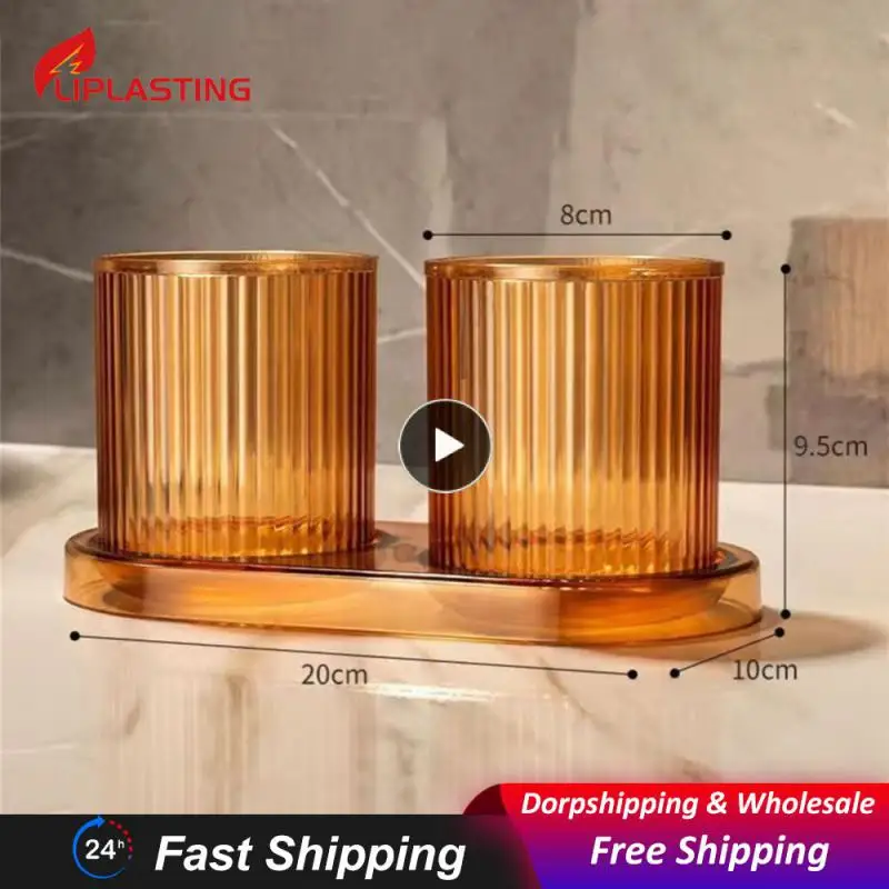 간편한 칫솔 컵, 위생적이고 편리한 다목적 구강 세척 컵, 포켓 칫솔, 플라스틱, 간편한 사용 