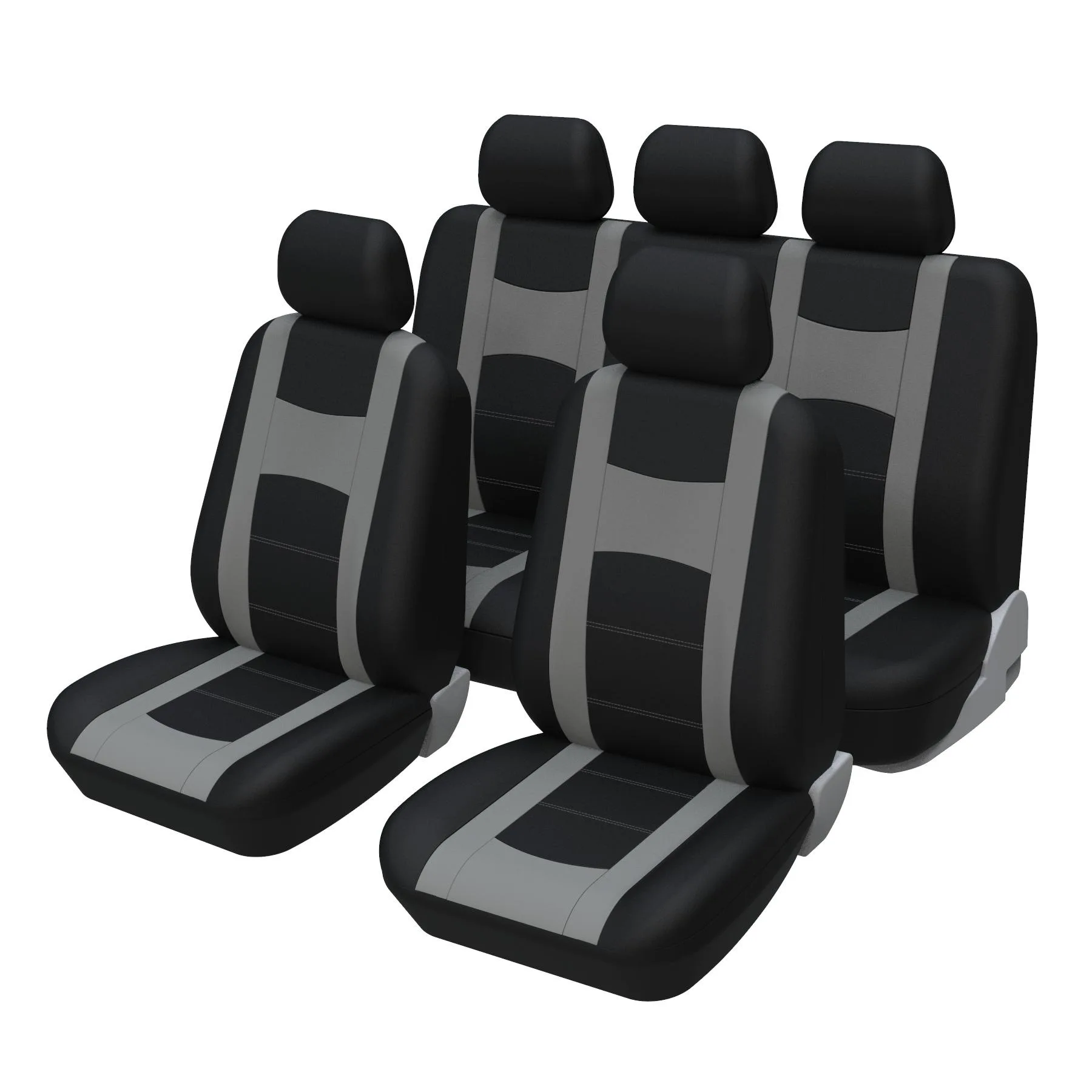 

Universal Fit Full Gray Set Polyester Fiber Car Seat Covers Car Seat Protector front seat Covers Car Covers Front Seat Covers