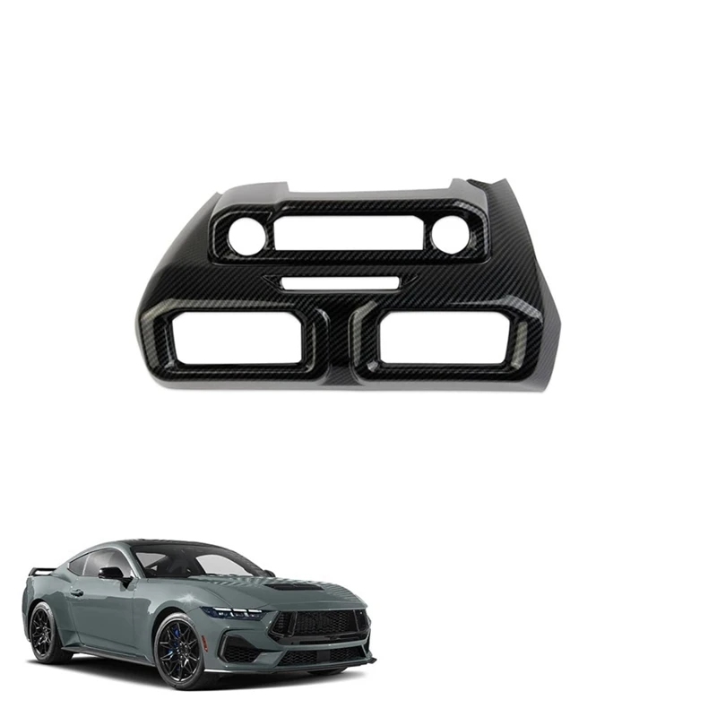 Center Console Air Vent Cover Trim For Ford Mustang 2024 Interior Accessories Carbon Fiber