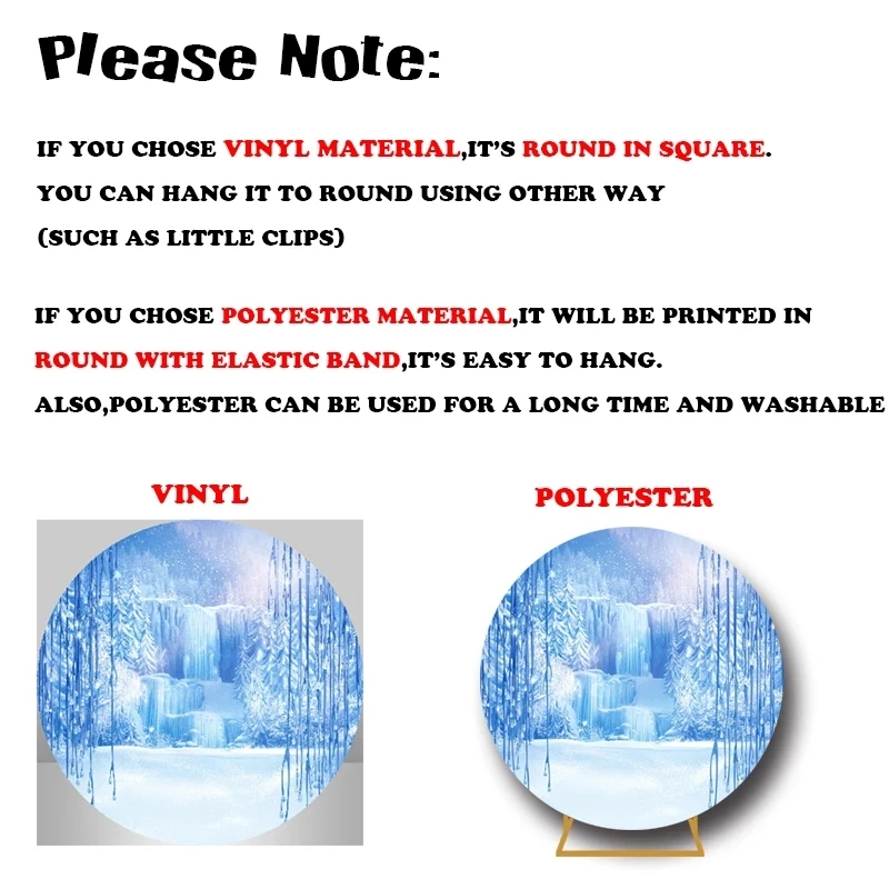 Photography Background Round Circle Backdrops Personalized Plinth Covers