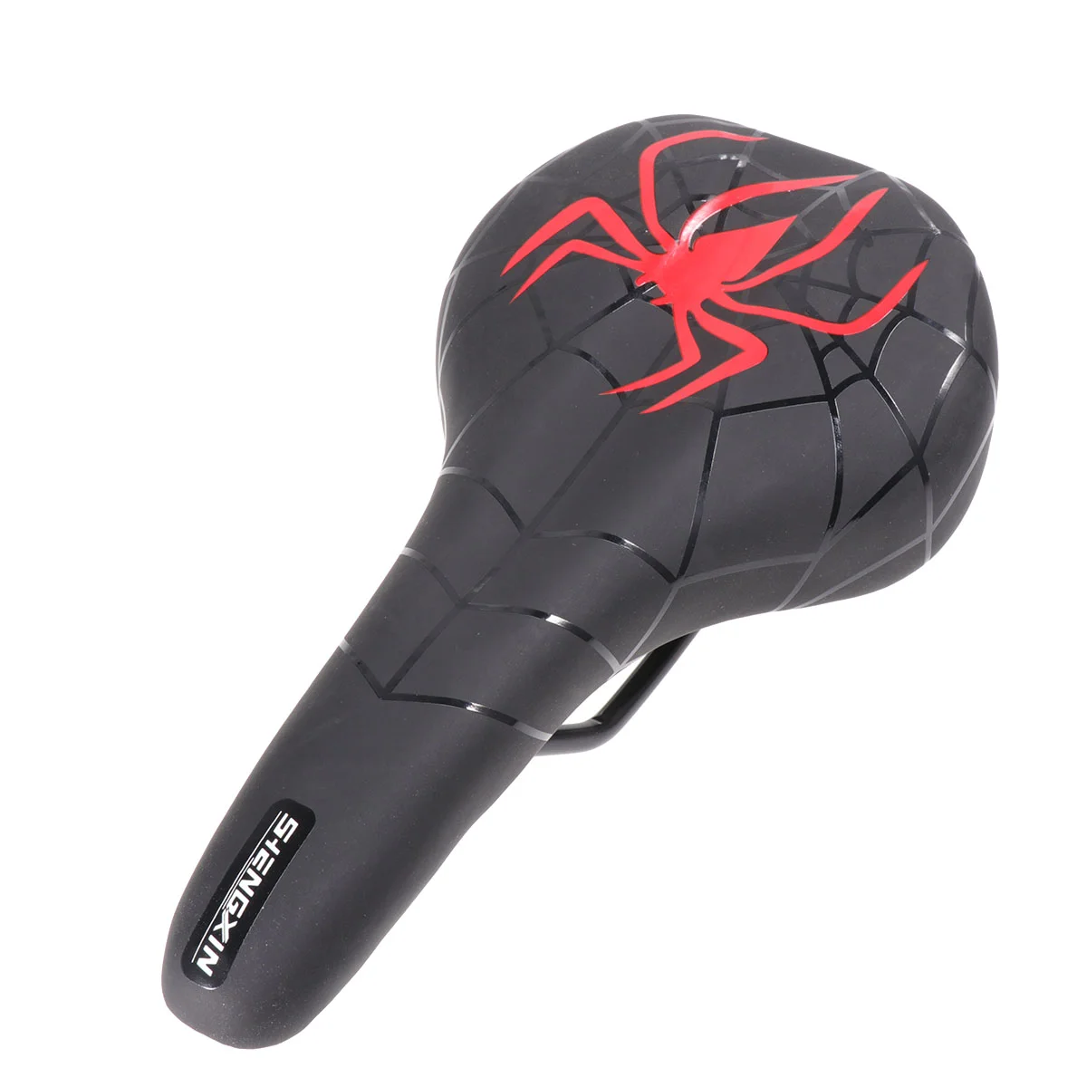 

Spider Pattern Bike Seat PU Leather Premium Practical MTB Seat Bicycle Seat Bike Saddle for Sports Cycling