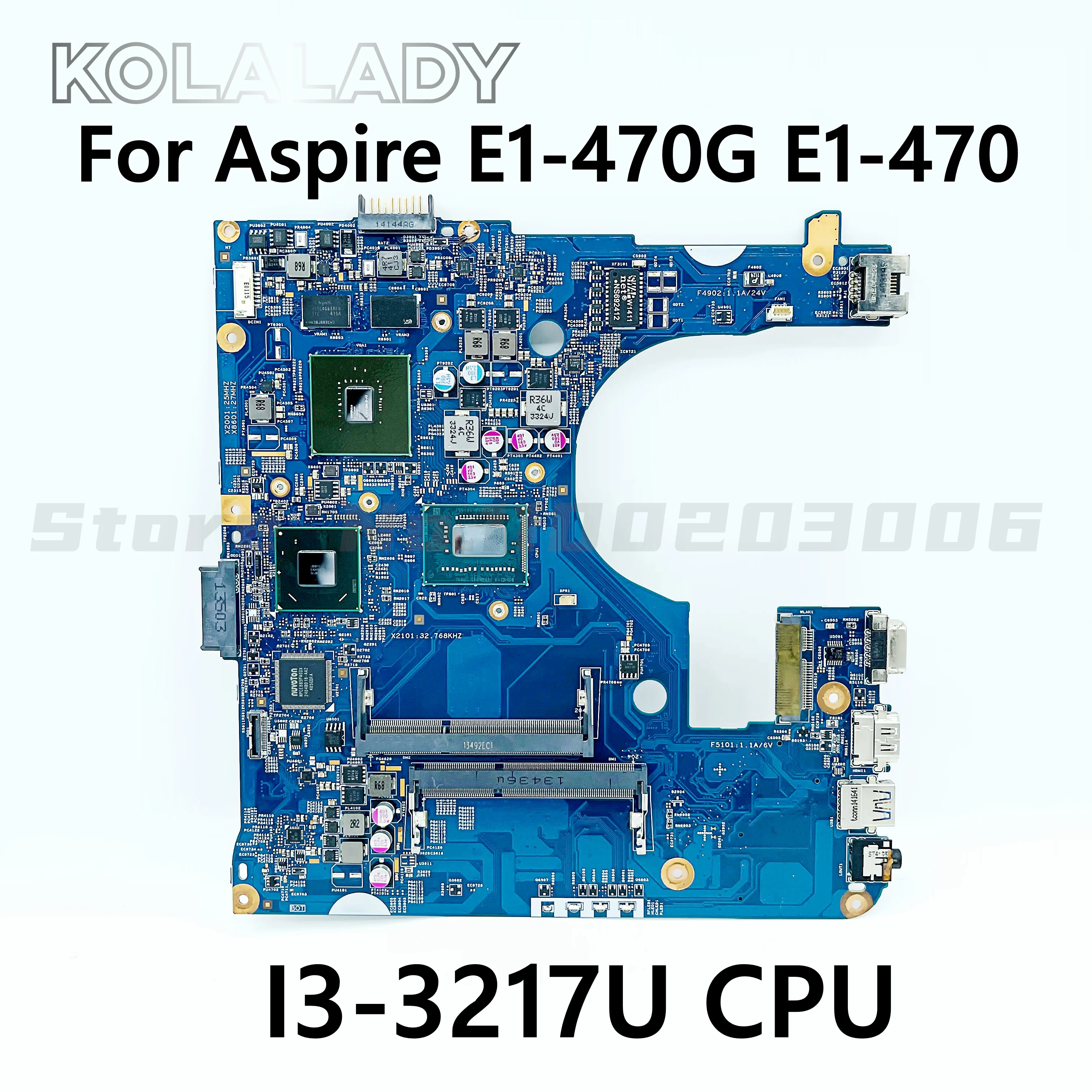 

For Acer Aspire E1-470 E1-470G Laptop Motherboad With I3-3217U CPU GT720M/GT820M GPU EA40-CX MB 12280-3 48.4LC02.031 NBMF811004