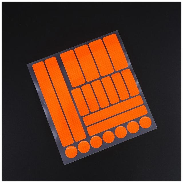 Reflective Stickers Safety Warning Tapes 21Pcs/set Bicycle Reflector Cycling Warning Reflector Film Decal Tape