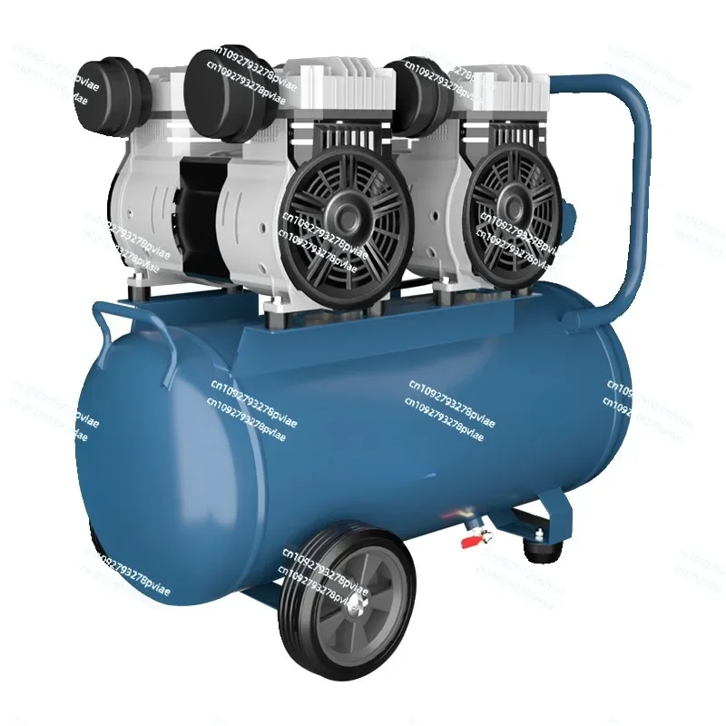 220v pequeno compressor de ar sem óleo silencioso compressor de ar pintura carpintaria dental dongcheng bomba