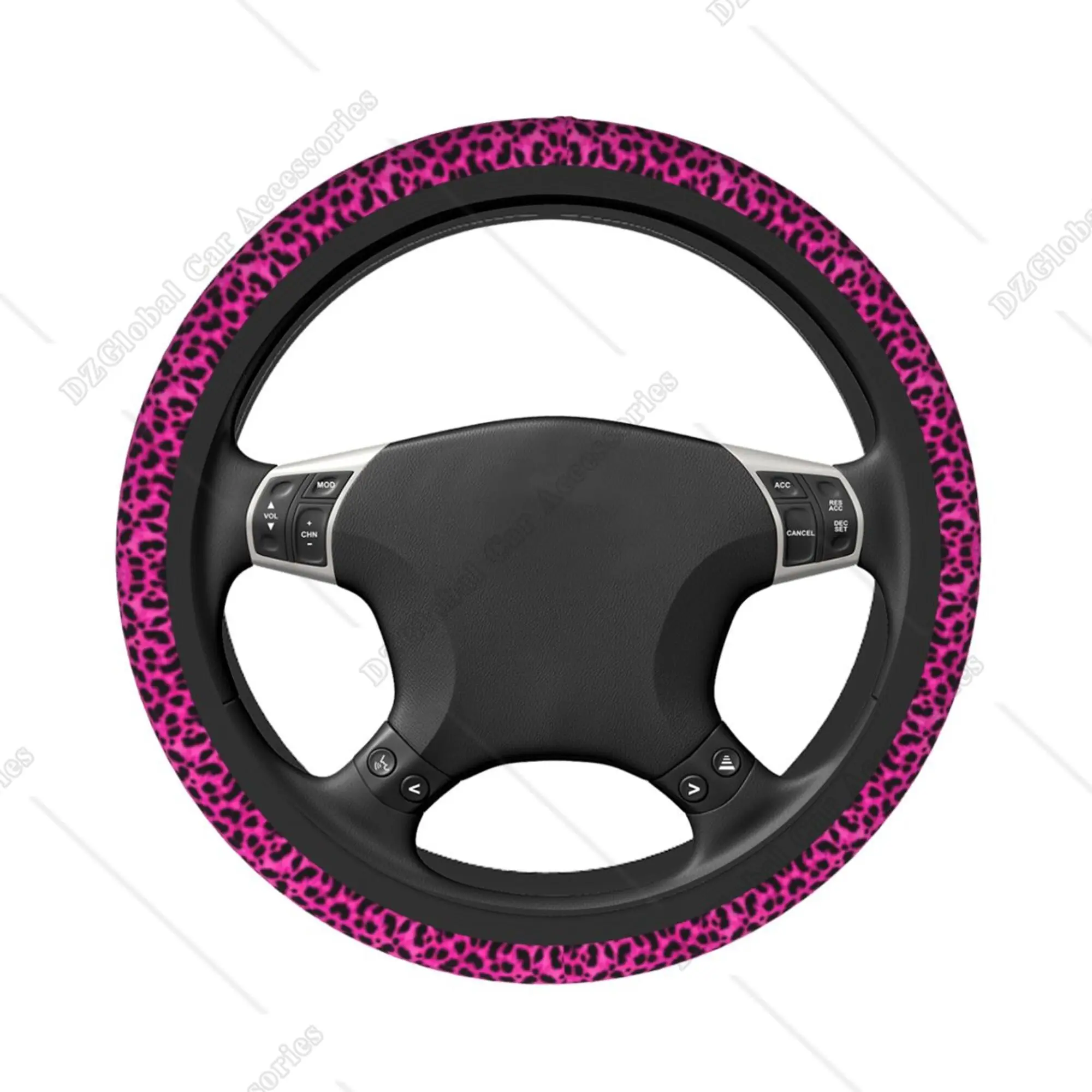Auto Stuurhoes Voor Alle Modellen Kleurrijke Giraffe Elastische Stuurwiel Protector Anti-Slip Decoratie Protector Voor Vrouw Man Auto Wiel Protector