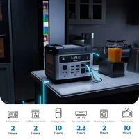 OUKITEL P2001E PLUS centrale électrique Portable 2400W générateur solaire 2048Wh Lifepo4 batterie maison sauvegarde Camping en plein air puissance Mobile 3