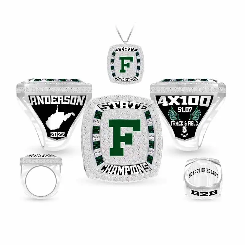 Customized sports competition championship ring, championship team prize gift, basketball, football, rugby, baseball championshi