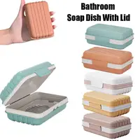 Portable Soap Box Leak Proof Soap Case Dishes Soap Drain Sealed Easy Storage To Carry Holder Box Box Soap Bathroom O6X3 1