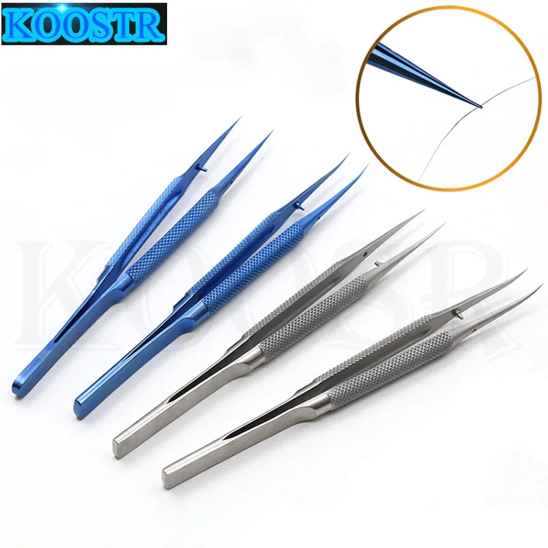 Professional Titanium Alloy Tweezers 0.15mm Edge Precise Fingerprint Fly Line Picker Tweezers Straight Bend For iPhone Repair