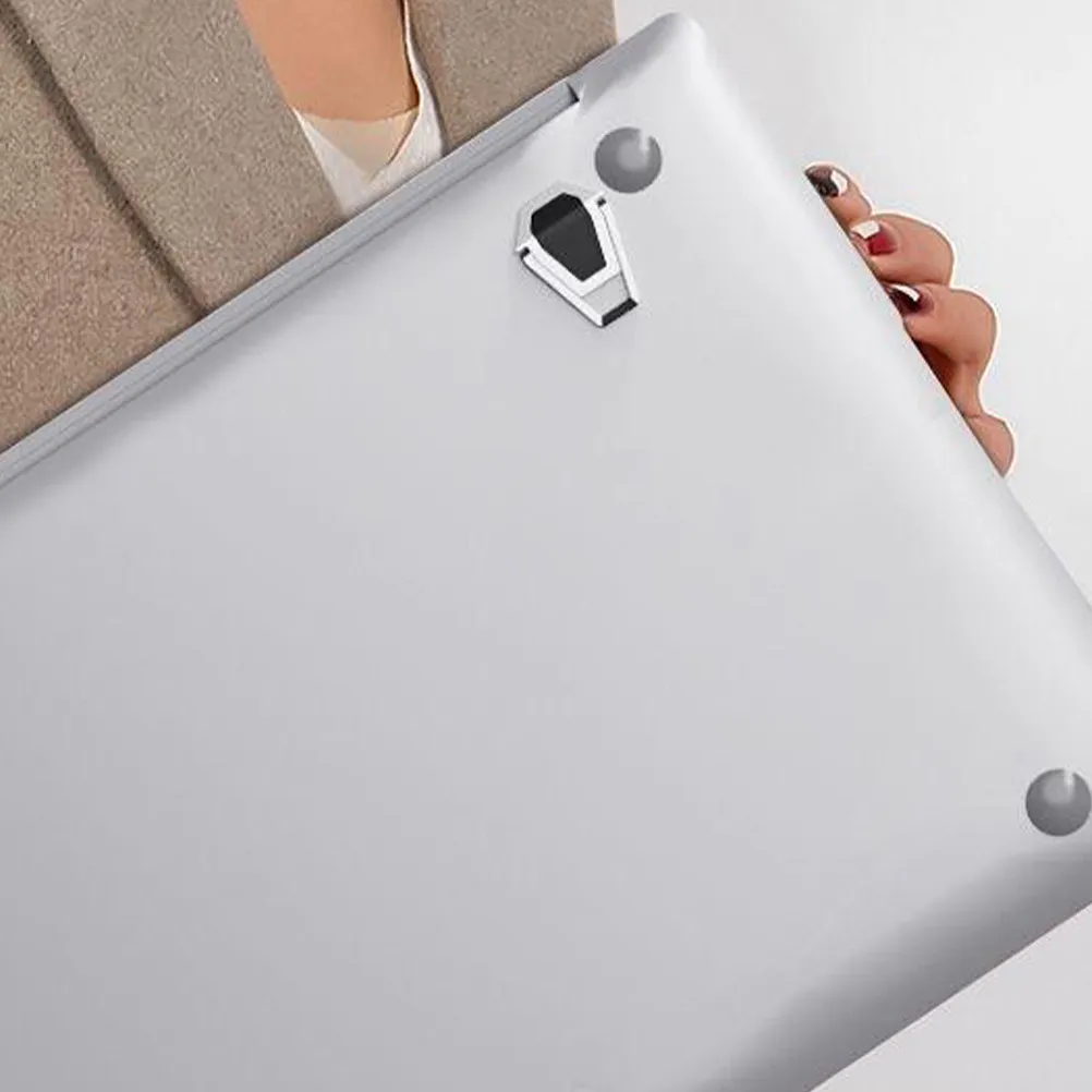 4개 휴대용 노트북 스탠드, 보이지 않는 인체공학적 컴퓨터 키보드 받침대, 접이식 쿨링 패드, 데스크탑 노트북 높이 조절 받침대