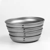 Keith Titanium Plate Fruit Dish Portable Outdoor Hiking Travel Camping Tableware Titanium Saucer 4pcs/set посуда для кемпинга 4