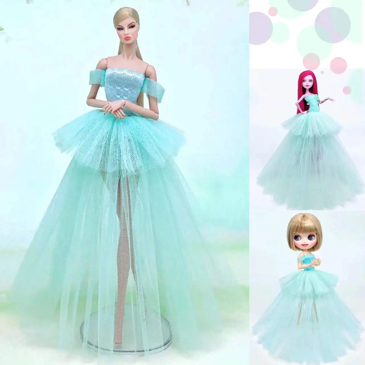 Case for Barbie clothes fashion whole surrounded by a variety of wedding big skirt princess dress